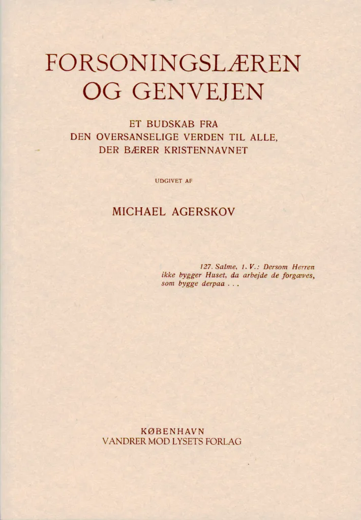Forsoningslæren og Genvejen